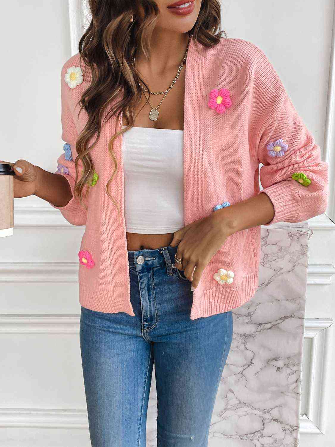 Stilla | Langærmet Åben Front Cardigan