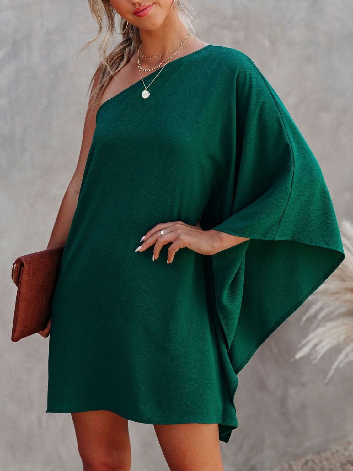 Stilla | Skulder Kimono Ærme Mini Kjole