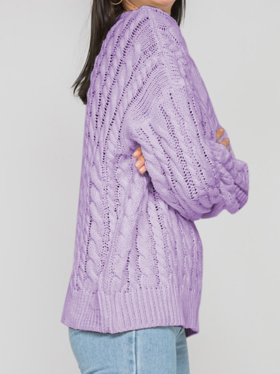Stilla | Rund Ærme Kabel-Strik Sweater