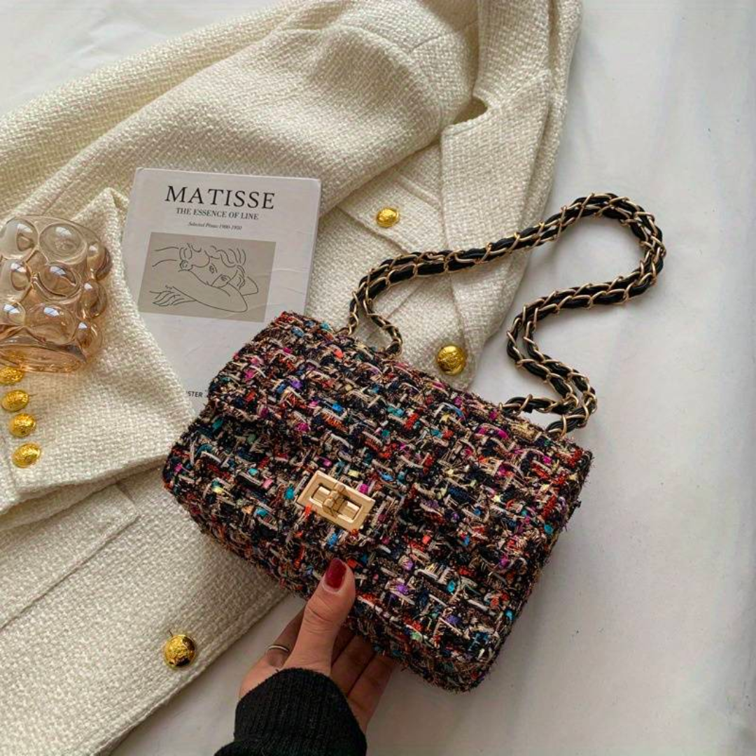 Stilla | Tweed-Skuldertaske