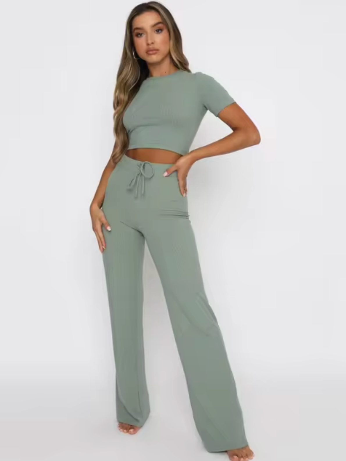 Stilla | Ensemble Crop Top Og Bukser