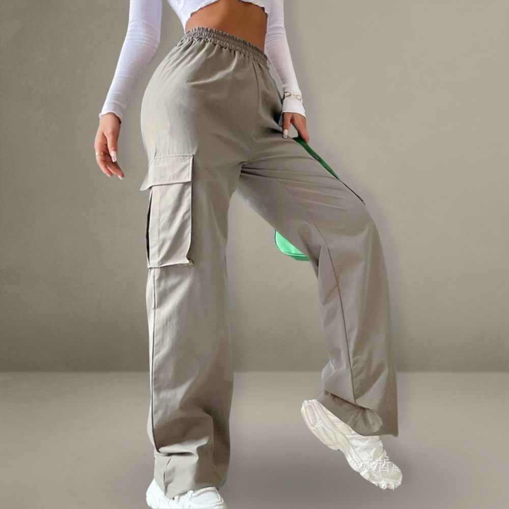 Stilla | Sorte Stretch Cargo Bukser