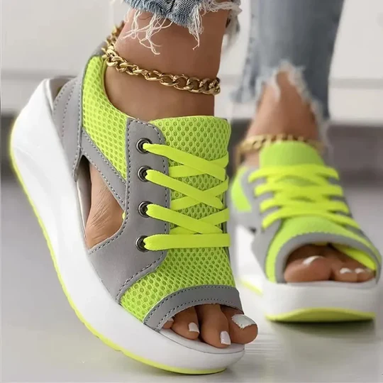 Stilla | Plateau Peep Toe Sandaler