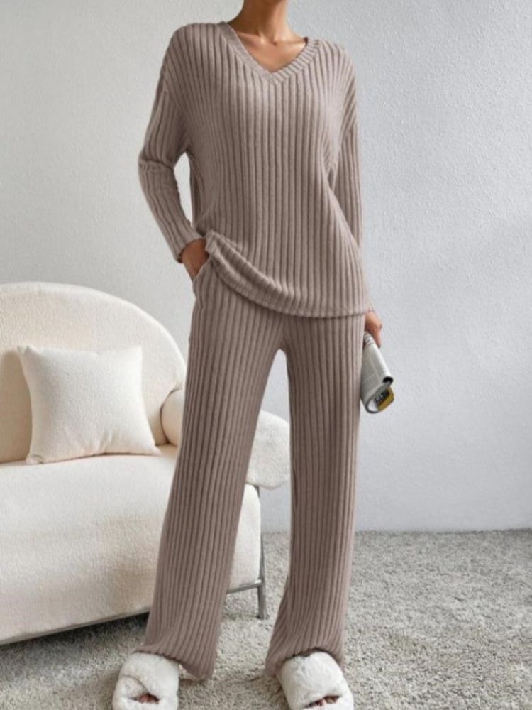 Stilla | Elegant Bluse Og Bukser Sæt Til Dame