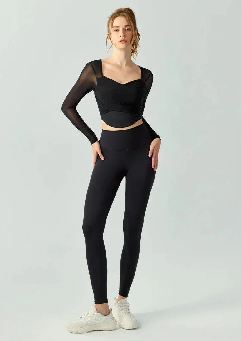 Stilla | T-Shirt Den Sport Torsadé Med Lange Ærmer