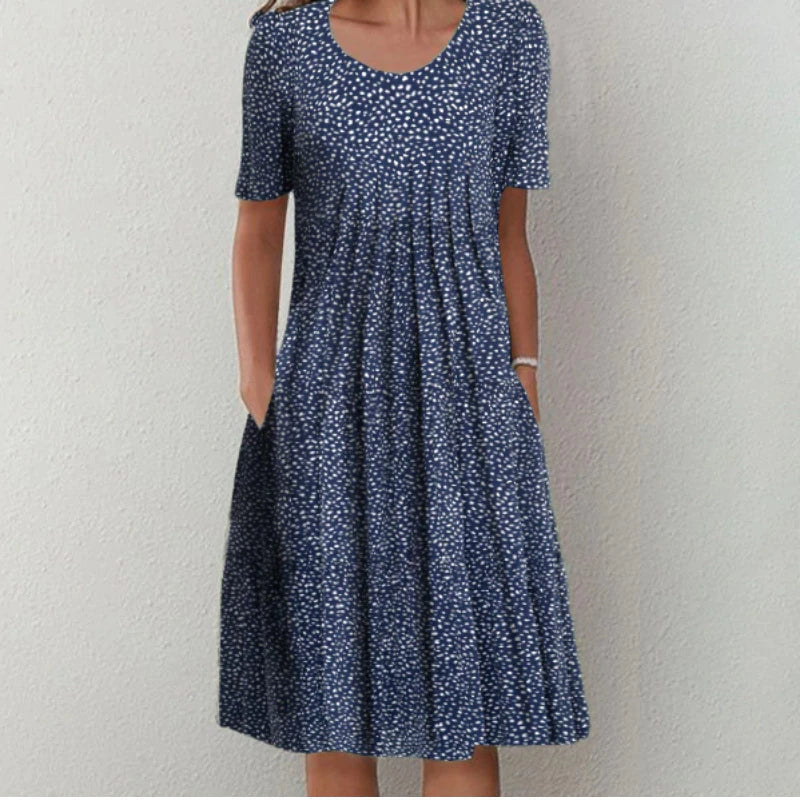 Stilla | Blomsterbroderet Elegant Kjole