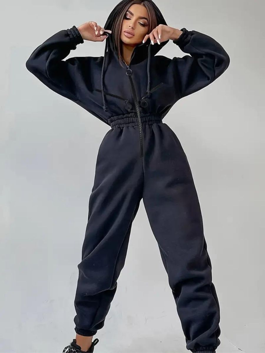 Stilla | Jumpsuit Med Hætte Og Snøre