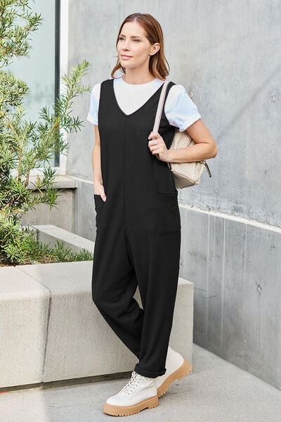 Stilla | Tag Full Size uden ærmer Lige Jumpsuit