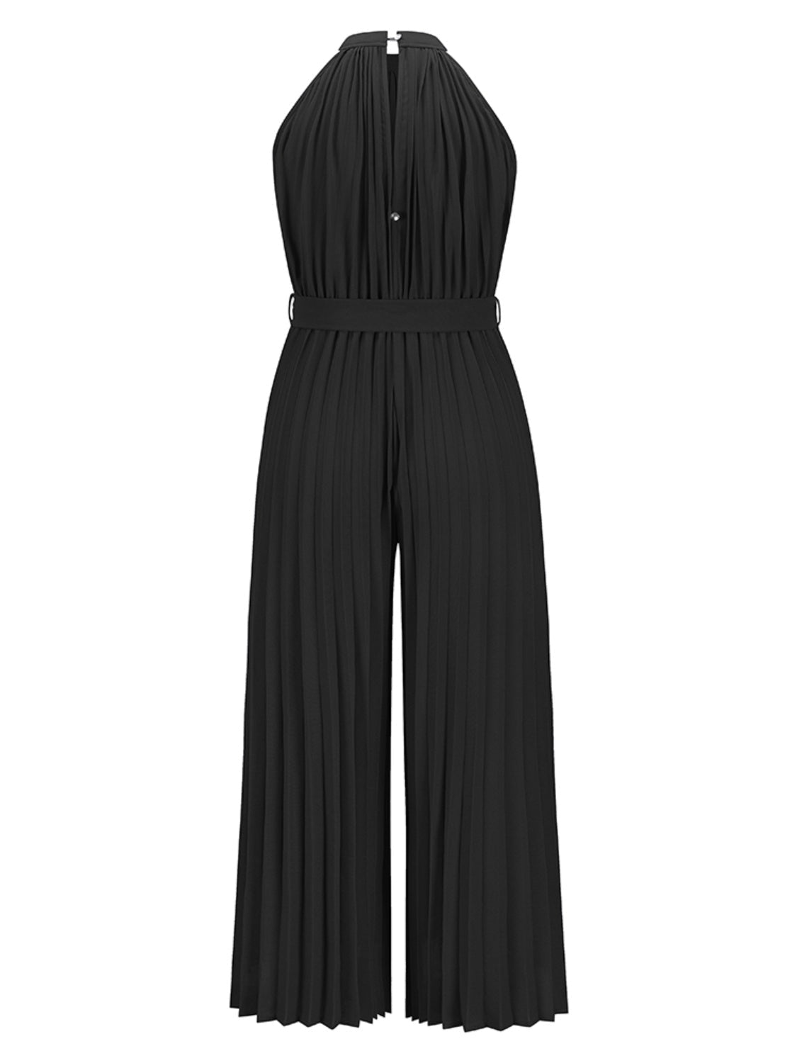 Stilla | Bundet Plisseret Ærmeløs Jumpsuit
