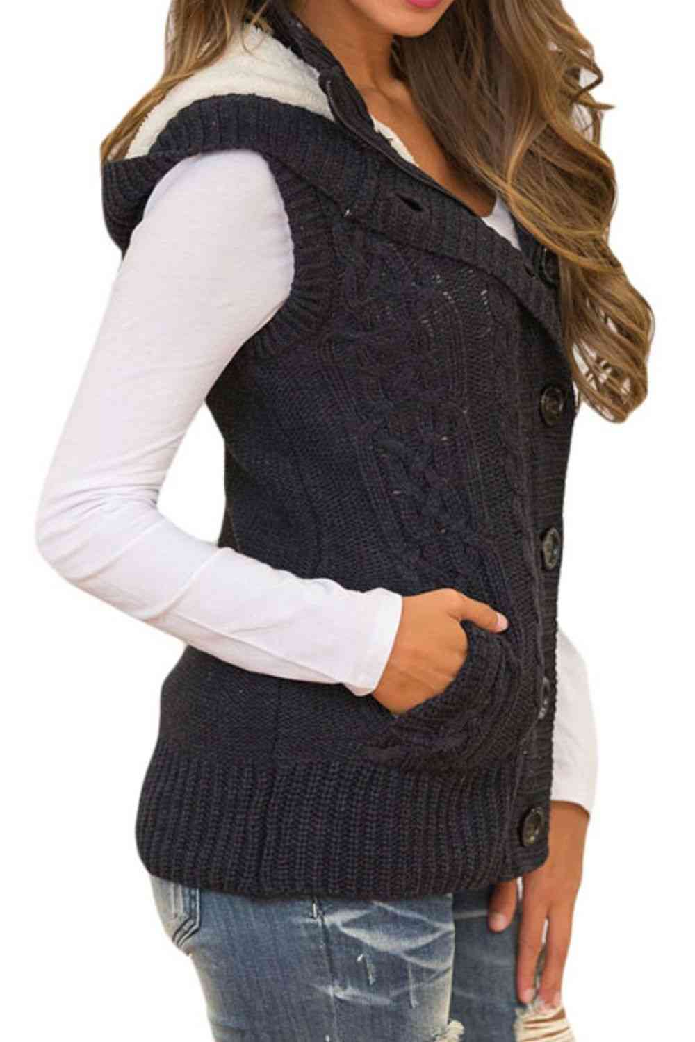 Stilla | Lynlås Lukning Hætte Sweater Vest