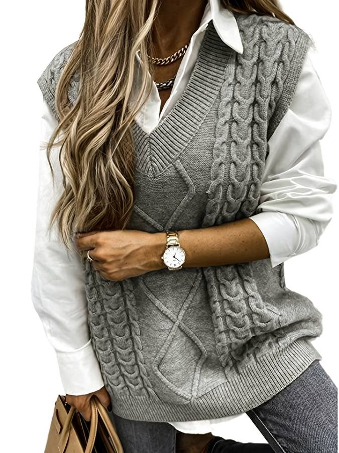 Stilla | Stilfuld Strikvest Dame