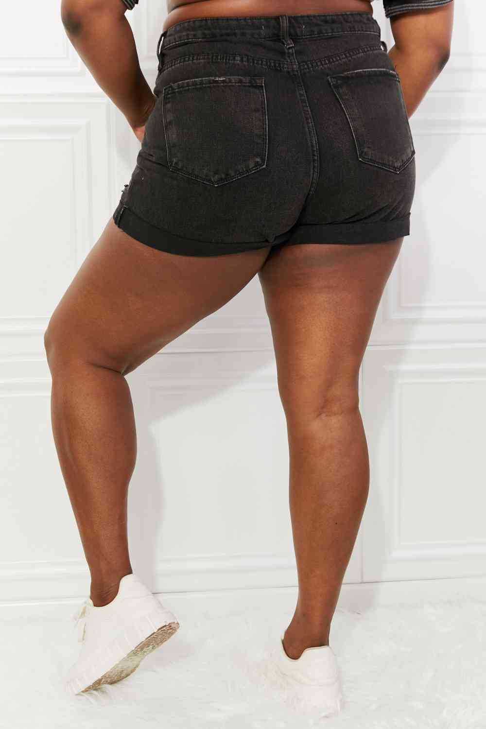 Stilla | Full Size Maeve Høj Talje Denim Shorts