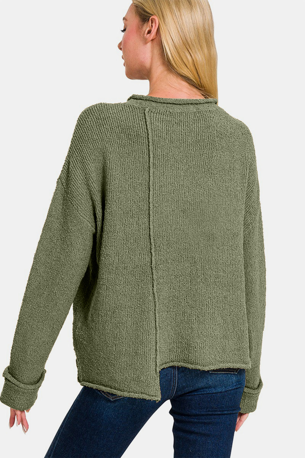 Stilla | Asymmetrisk Hem Drop Shoulder Sweater