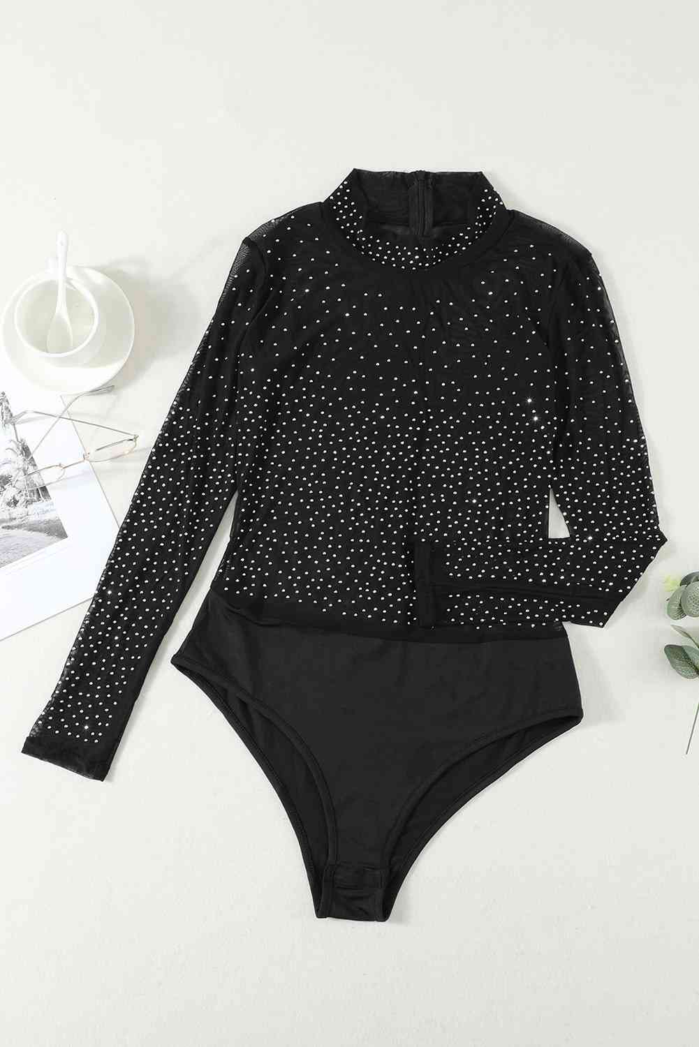 Stilla | Mock Neck Langærmet Bodysuit