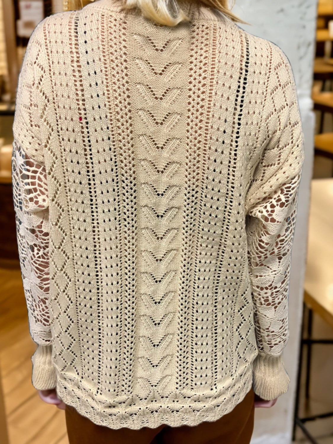 Stilla | Øskne Knaplukning Lanterneærmer Cardigan