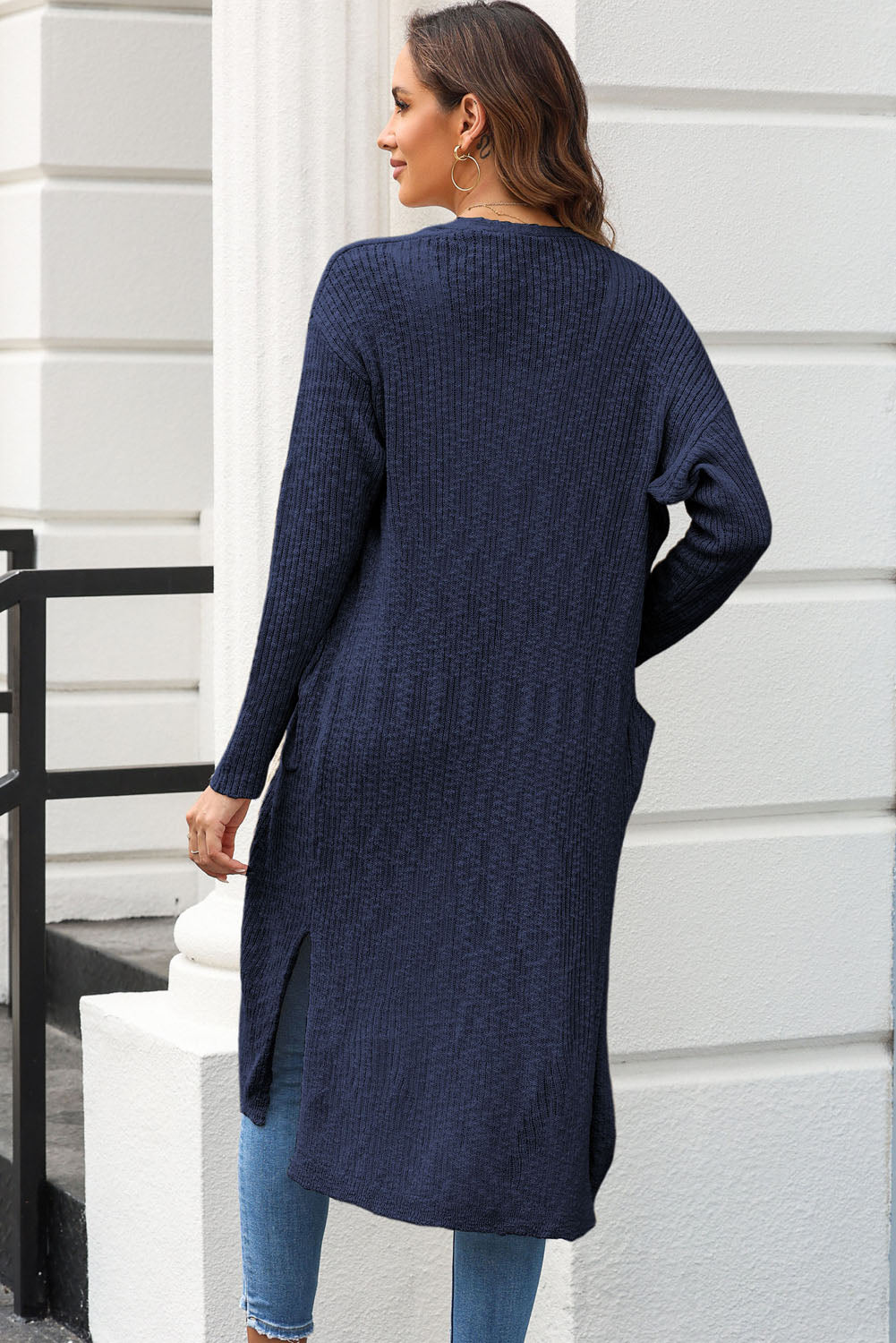 Stilla | Front Slit Cardigan med Lommer