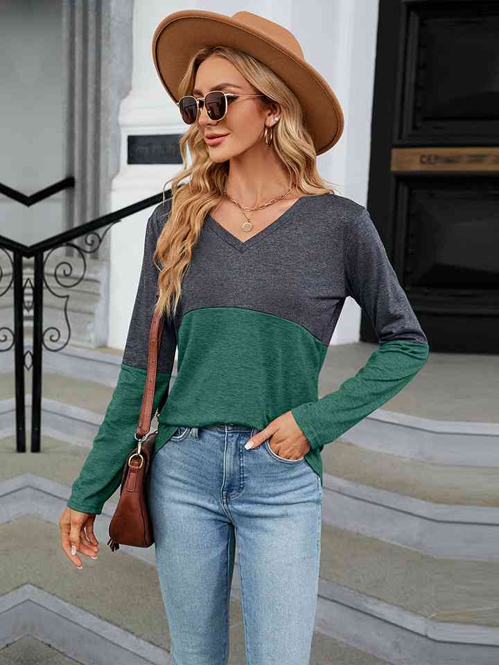 Stilla | Neck Langærmet T-shirt To-tone