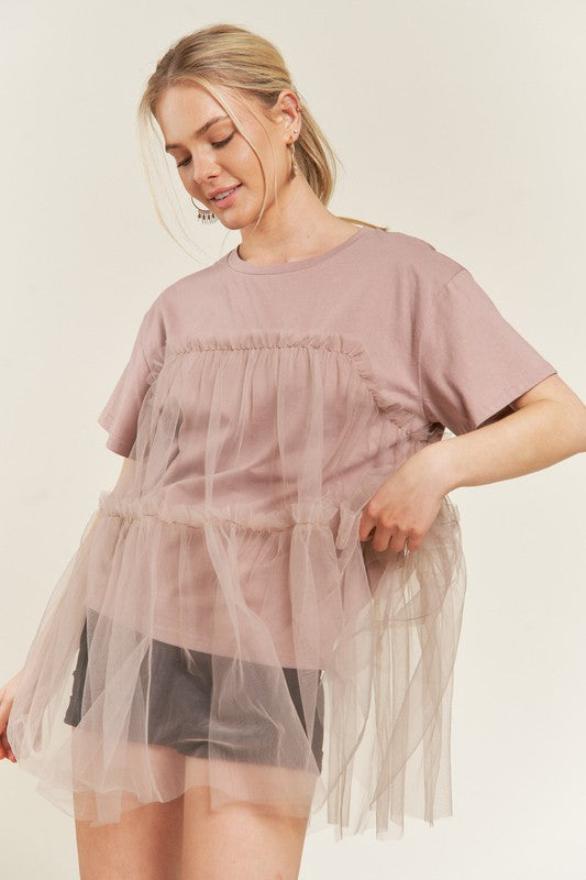 Stilla | Tulle Mix T-shirts