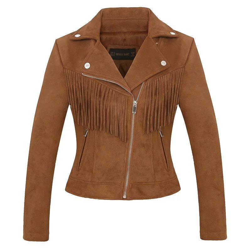 Stilla | Kvinders Suede Frynsejakke