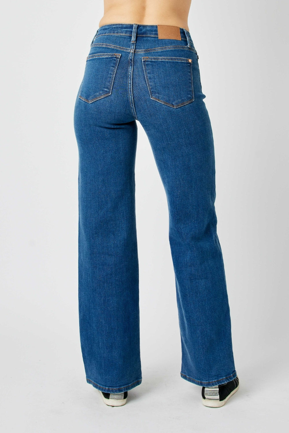 Stilla | Blå Fuld Størrelse Høj Talje Straight Jeans