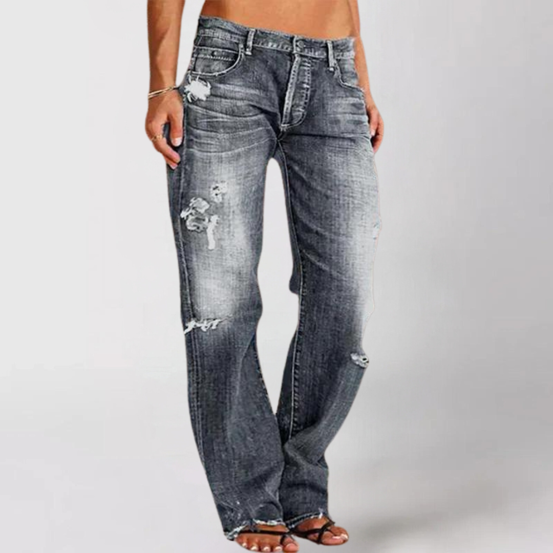 Stilla | Løs Bred-ben Denim Jeans
