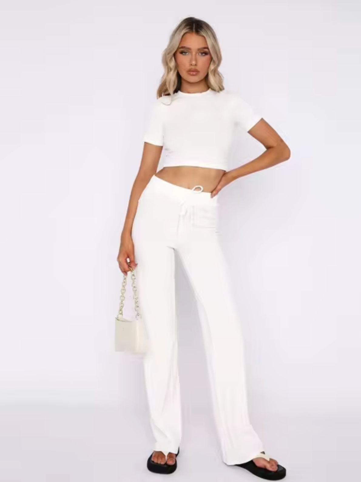 Stilla | Ensemble Crop Top Og Bukser