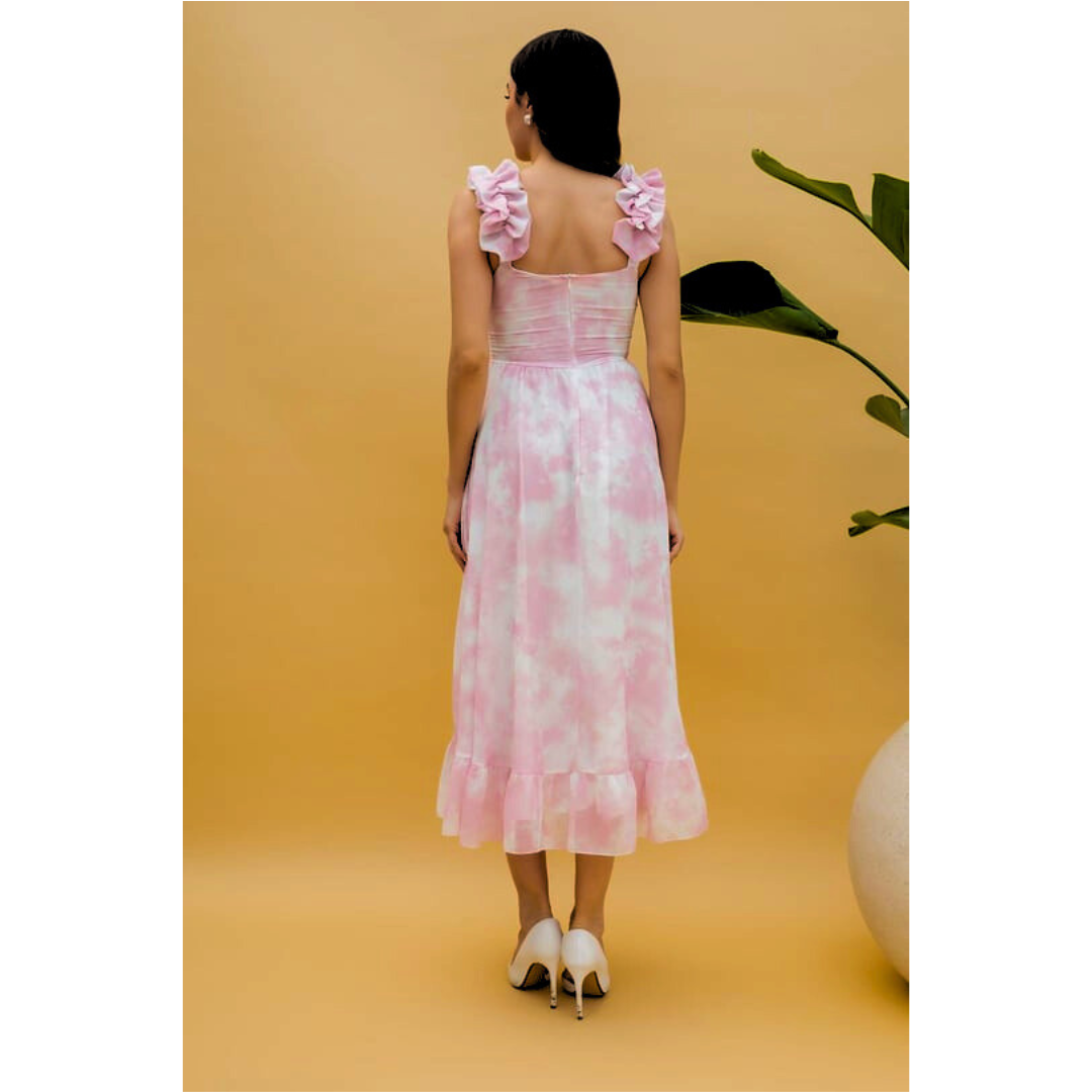 Stilla | Ruffle Midi Dress