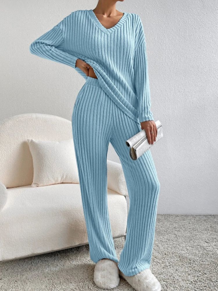 Stilla | Elegant Bluse Og Bukser Sæt Til Dame