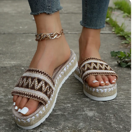 Stilla | Weave Kvinder Tøfler Platform Sommer
