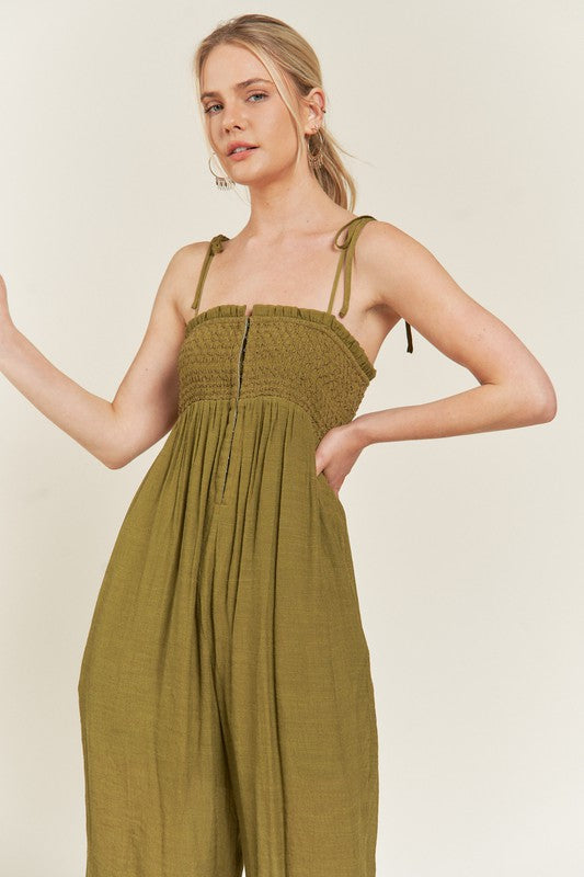 Stilla | Tie Strap Jumpsuit