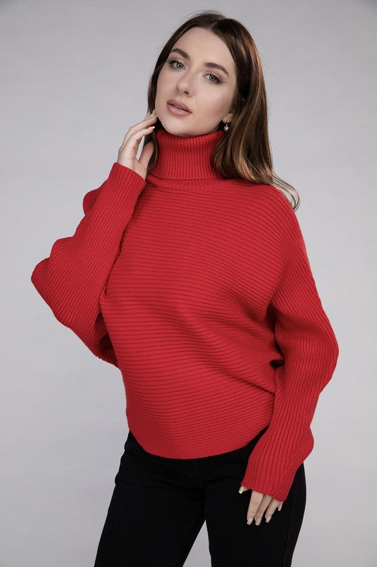 Stilla | Dolman Ærme Turtleneck Sweater