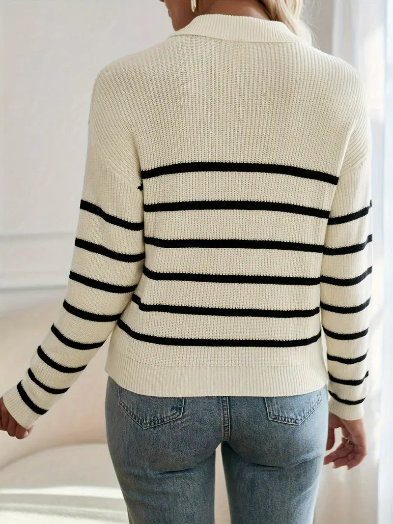 Stilla | Afslappet Sweater Med Lynlås til Damer