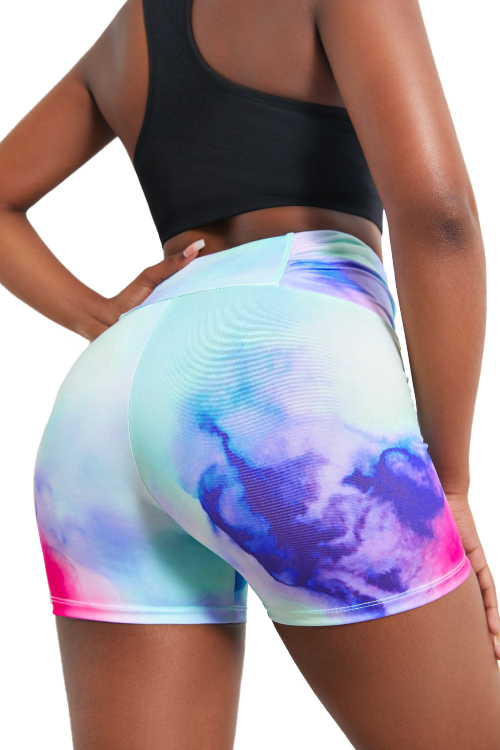 Stilla | Dye Detalje Rynket Sports Shorts