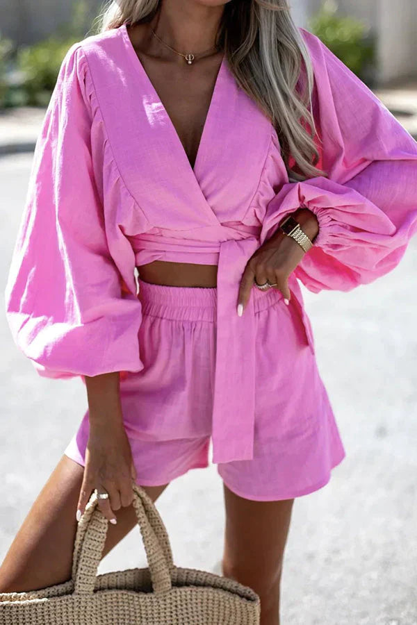 Stilla | Linned Blanding Shorts Suit