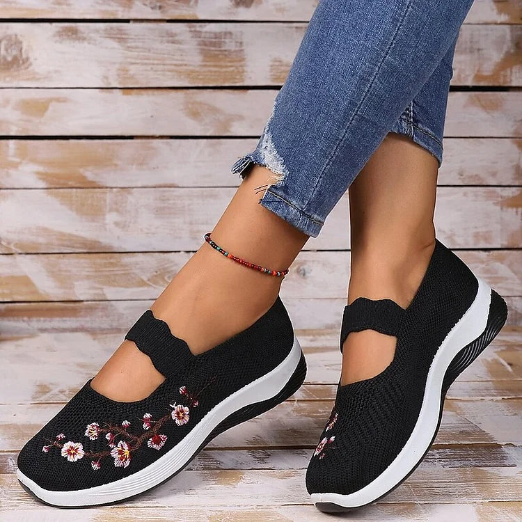 Stilla | Åndbar Slip on Ortopædiske Gang Sneakers