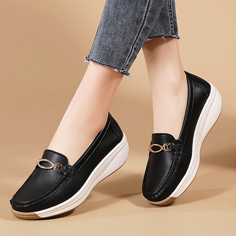 Stilla | Sommer Loafers Til Damer Komfortable Slip on Sko Med Tyk Sål