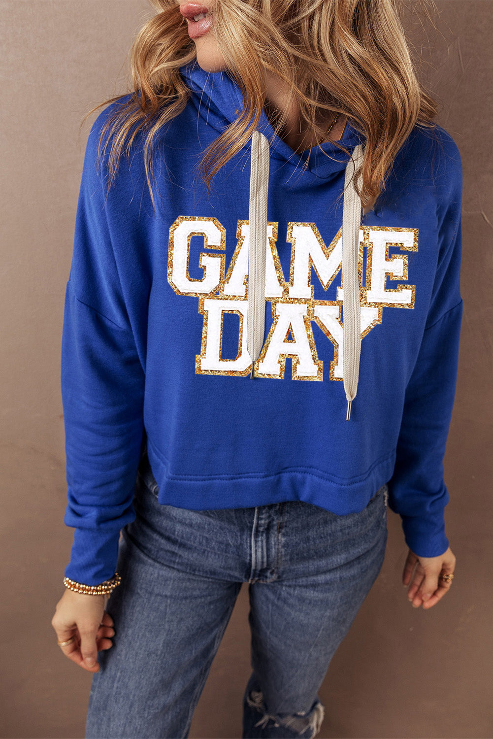 Stilla | Sweatjakke Med Hætte Game Day Med Snøre og Lange Ærmer