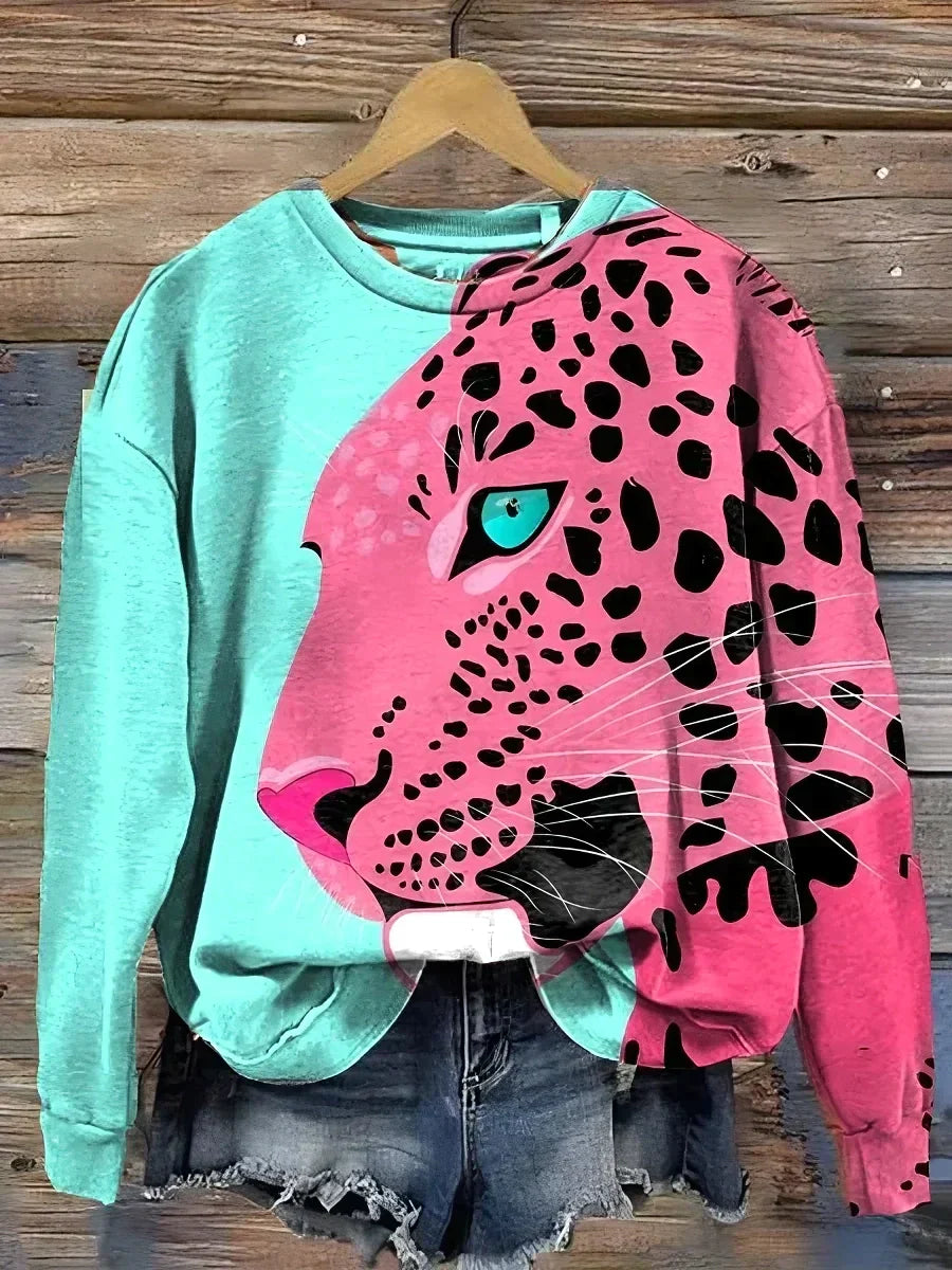 Stilla | Sweater med Dyremønster