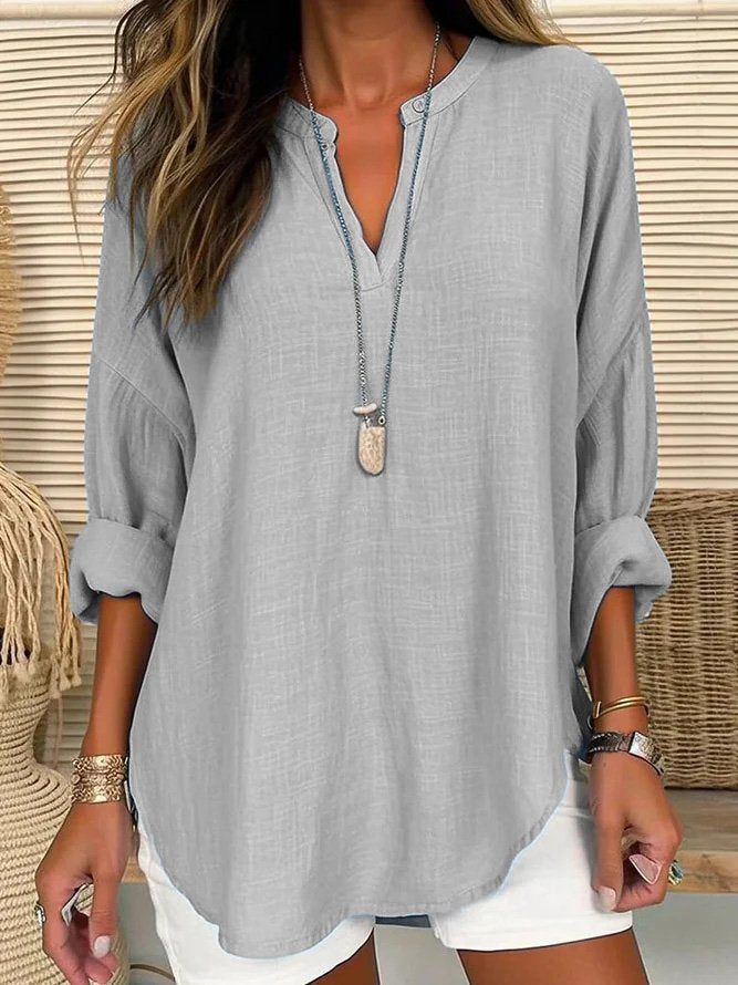 Stilla | Casual bluse lavet af linoleum