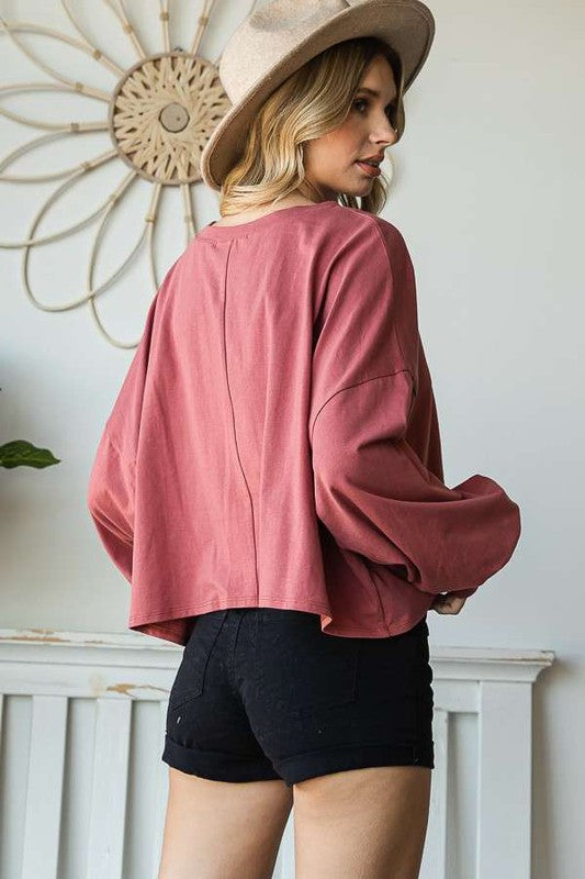 Stilla | Face Lange Ærme Crop Top