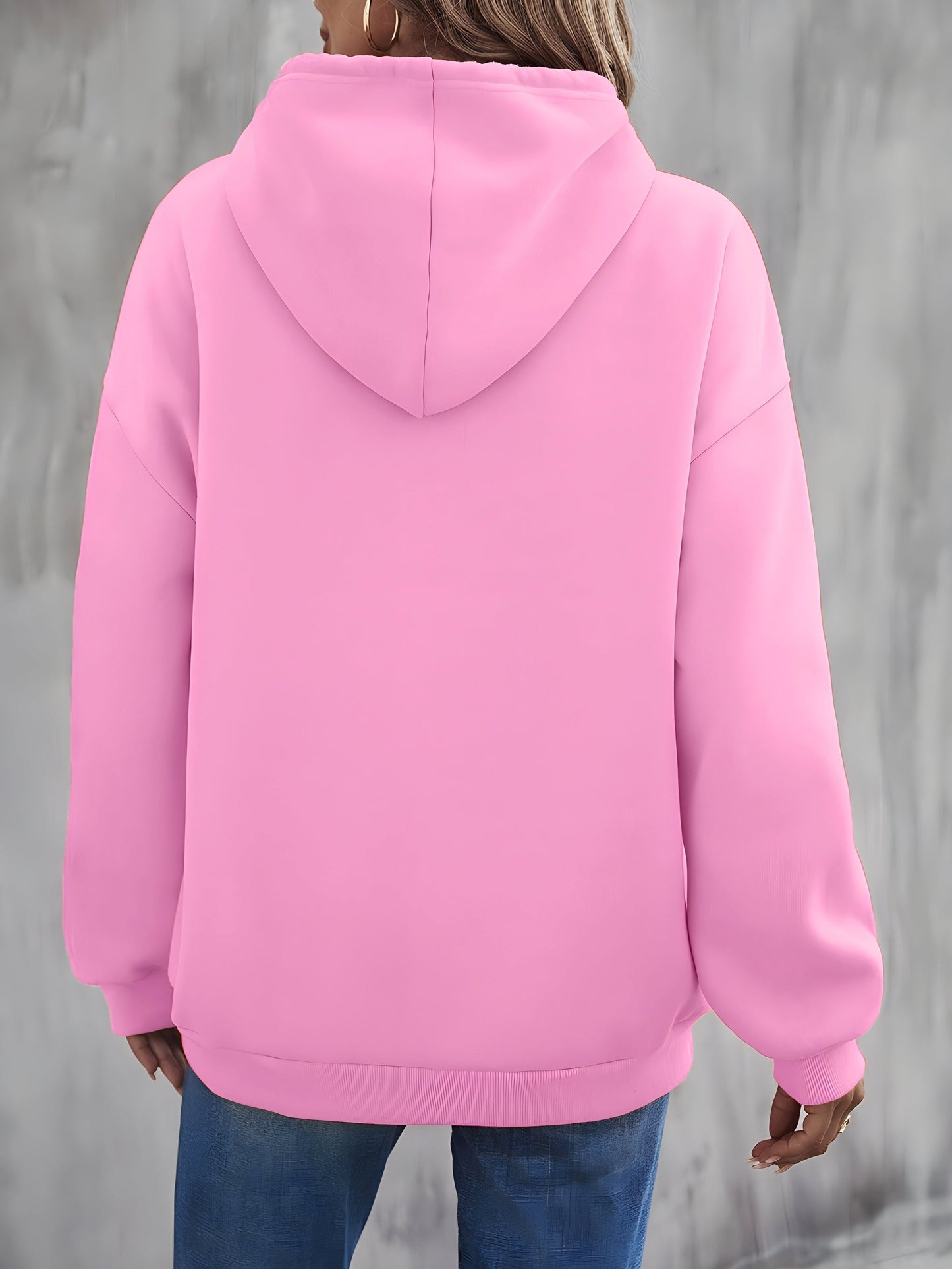 Stilla | Hoodie med kængurulomme og tryk New York