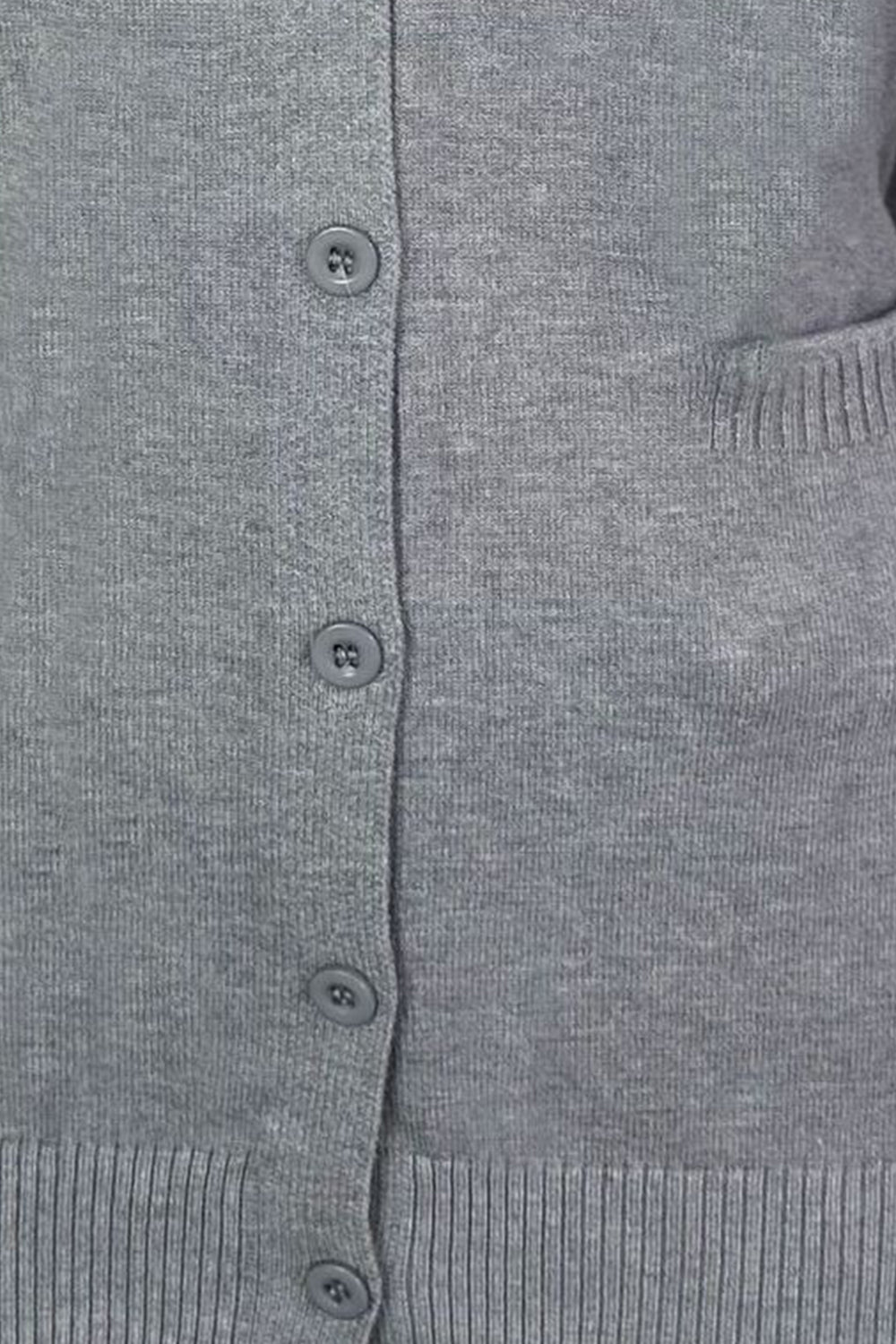 Stilla | V-Hals Knap Luk Langærmet Cardigan