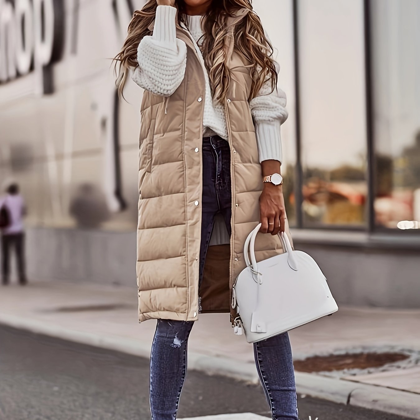Stilla | Lange hoodie vest til kvinder