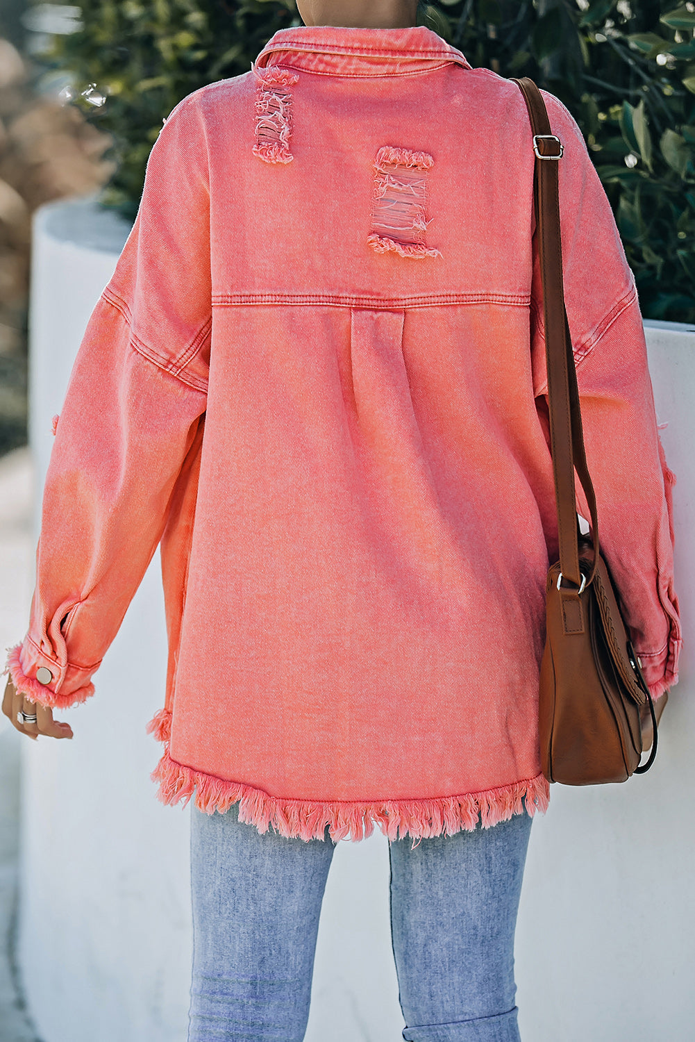 Stilla | Knap-Op Raw Hem Denim Jacket