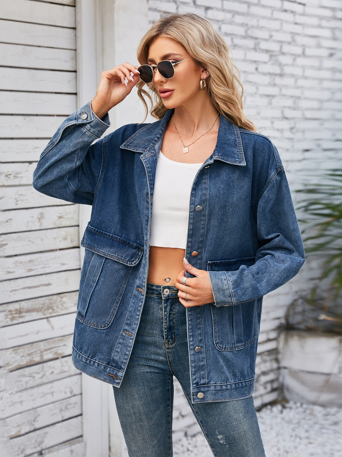 Stilla | Up Langærmet Denimjakke
