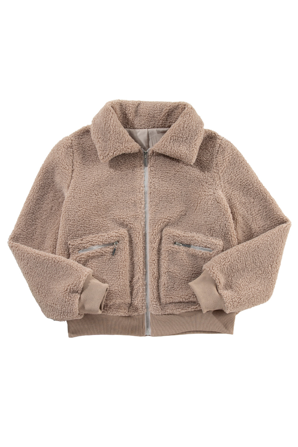 Stilla | Teddyjakke med Lynlås Polyester Varm & Moderne