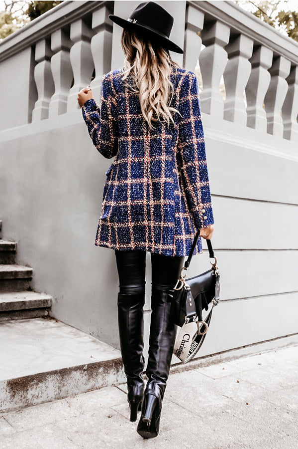 Stilla | Making Statements Plaid Tweed Blazer