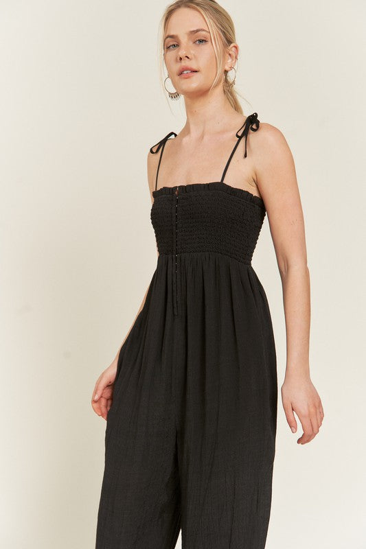 Stilla | Tie Strap Jumpsuit