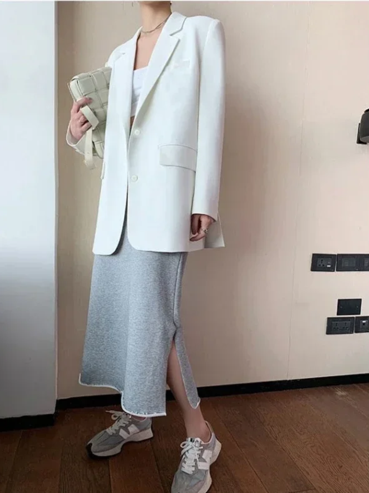 Stilla | Slim Fit Lang Blazer til Kvinder