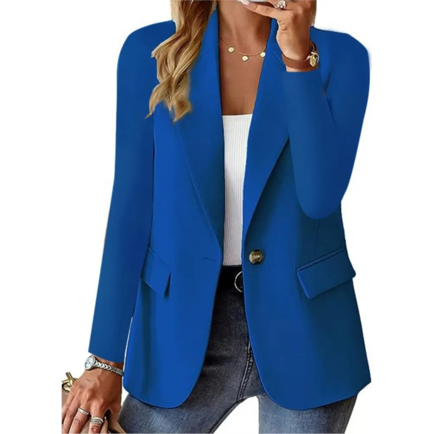 Stilla | Casual Blazer til Kvinder med Spændelukning og Slim-Fit Lomme
